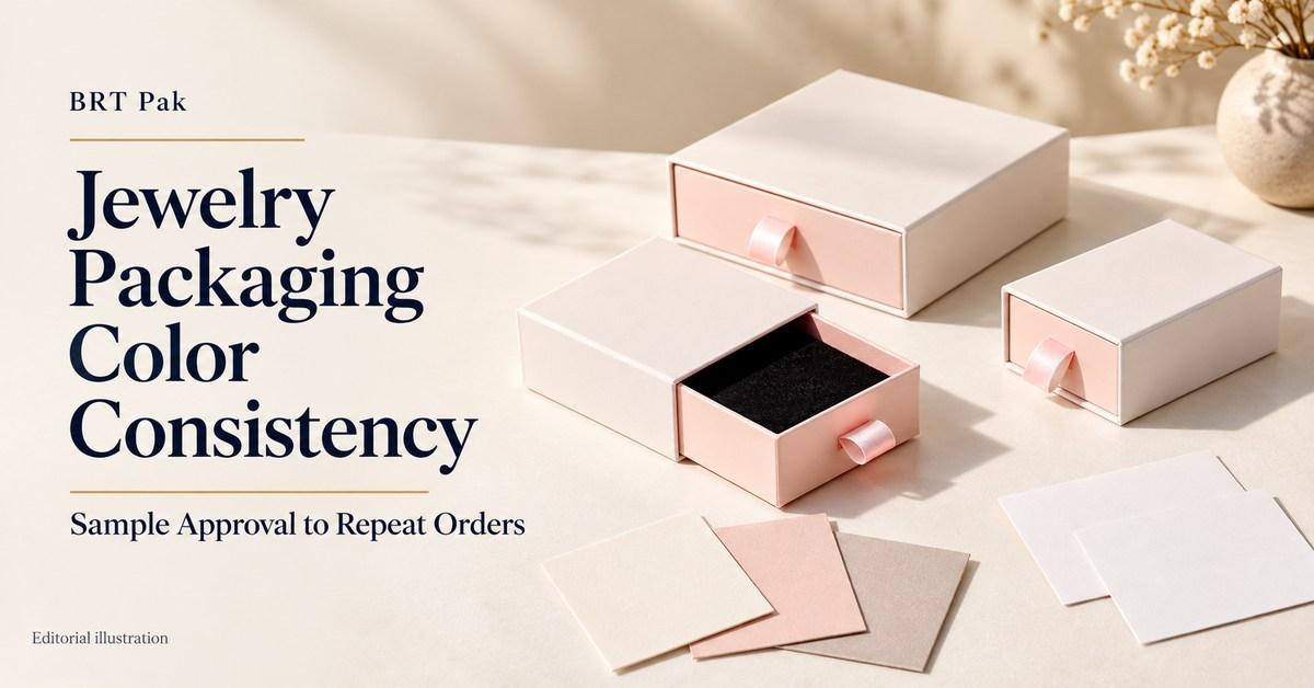 Jewelry Packaging Color Consistency: From Approved Sample to Repeat Orders